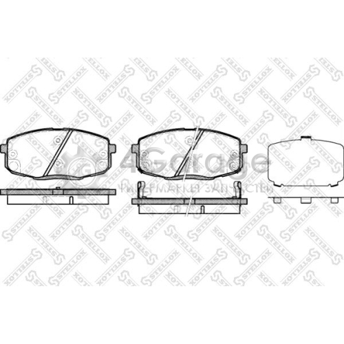 STELLOX 001083BSX Комплект тормозных колодок дисковый тормоз