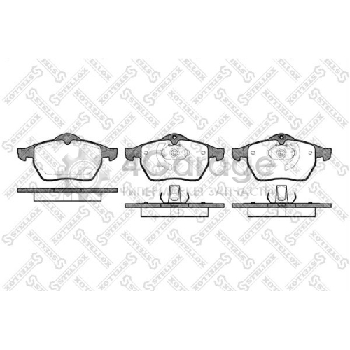 STELLOX 401010BSX Комплект тормозных колодок дисковый тормоз