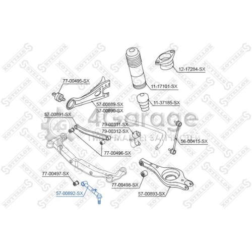 STELLOX 5700892SX Продольная рулевая тяга