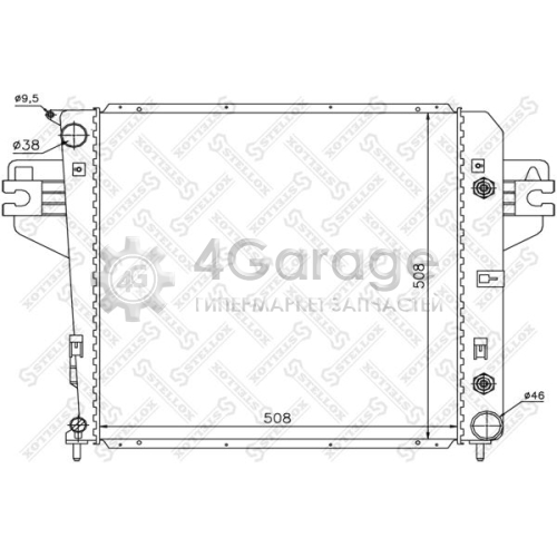 STELLOX 1025629SX Радиатор охлаждение двигателя