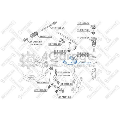 STELLOX 5271012SX Шарнир независимой подвески / поворотного рычага