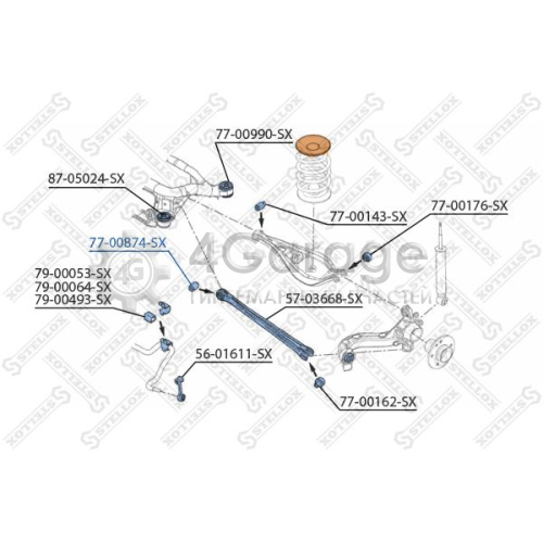 STELLOX 7700874SX Подвеска рычаг независимой подвески колеса