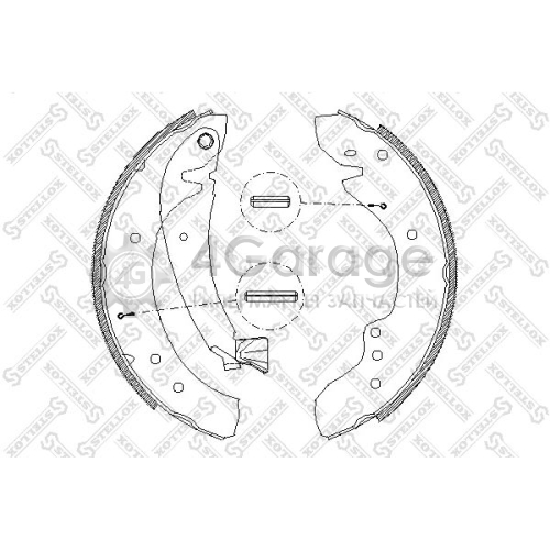 STELLOX 729100SX Комплект тормозных колодок