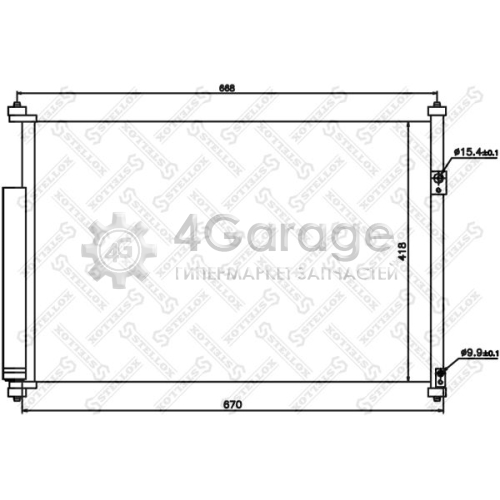 STELLOX 1045176SX Конденсатор кондиционер