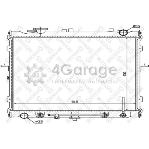 STELLOX 1025390SX Радиатор охлаждение двигателя