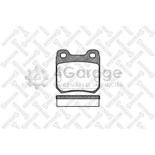 STELLOX 250010SX Комплект тормозных колодок дисковый тормоз
