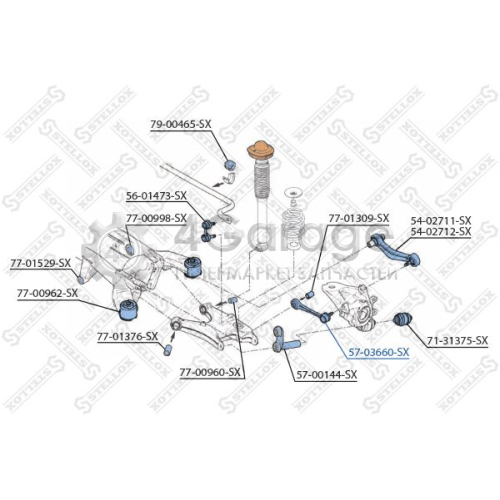 STELLOX 5703660SX Рычаг независимой подвески колеса подвеска колеса