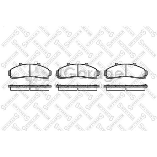 STELLOX 582002BSX Комплект тормозных колодок дисковый тормоз