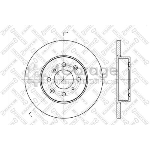 STELLOX 60204012SX Тормозной диск