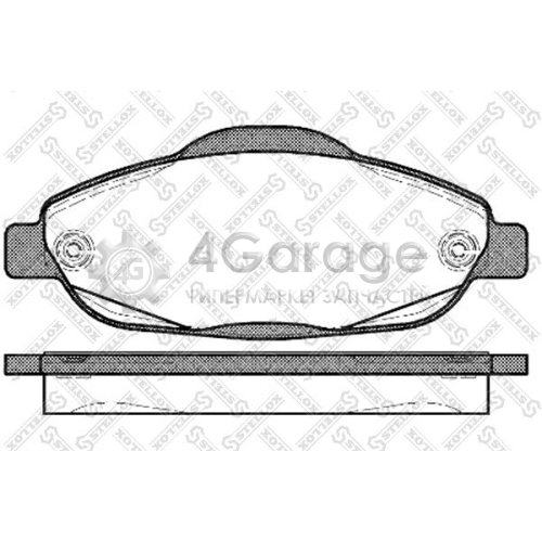 STELLOX 001096BSX Комплект тормозных колодок дисковый тормоз