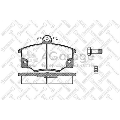 STELLOX 157014SX Комплект тормозных колодок дисковый тормоз