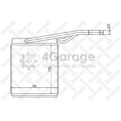 STELLOX 1035069SX Теплообменник отопление салона