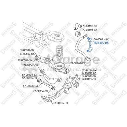 STELLOX 5600022SX Тяга / стойка стабилизатор