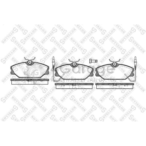 STELLOX 219002BSX Комплект тормозных колодок дисковый тормоз