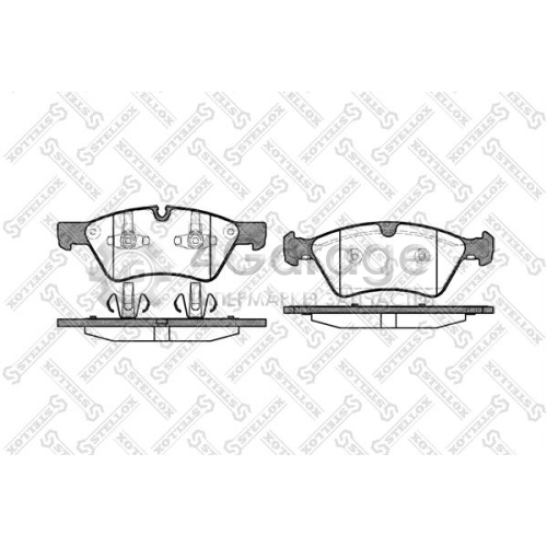 STELLOX 1190000SX Комплект тормозных колодок дисковый тормоз