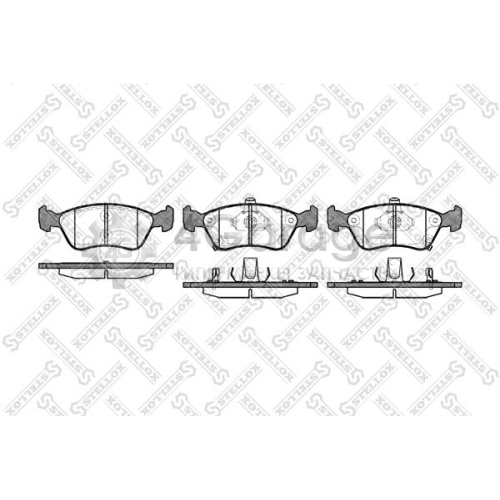 STELLOX 687002BSX Комплект тормозных колодок дисковый тормоз