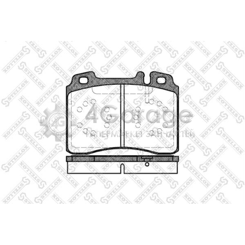 STELLOX 390000SX Комплект тормозных колодок дисковый тормоз