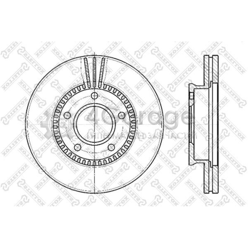 STELLOX 60203243VSX Тормозной диск