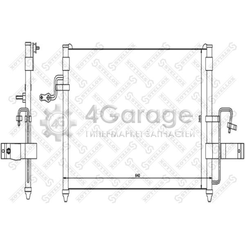 STELLOX 1045062SX Конденсатор кондиционер