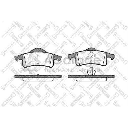 STELLOX 769000BSX Комплект тормозных колодок дисковый тормоз