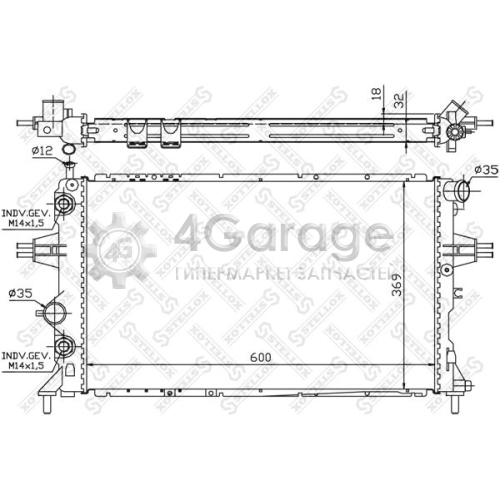 STELLOX 1026065SX Радиатор охлаждение двигателя