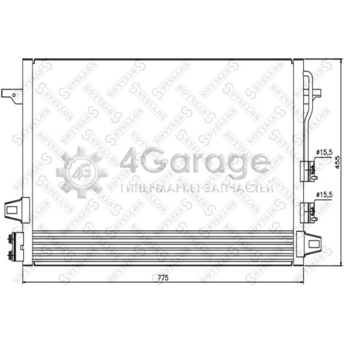 STELLOX 1045499SX Конденсатор кондиционер