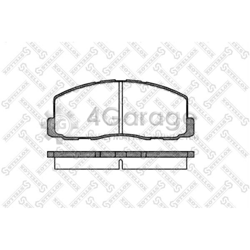 STELLOX 199000SX Комплект тормозных колодок дисковый тормоз