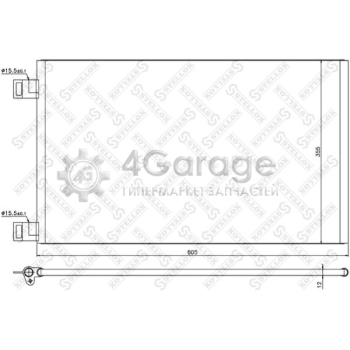 STELLOX 1045201SX Конденсатор кондиционер