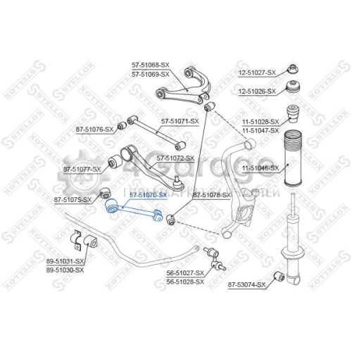 STELLOX 5751070SX Рычаг независимой подвески колеса подвеска колеса