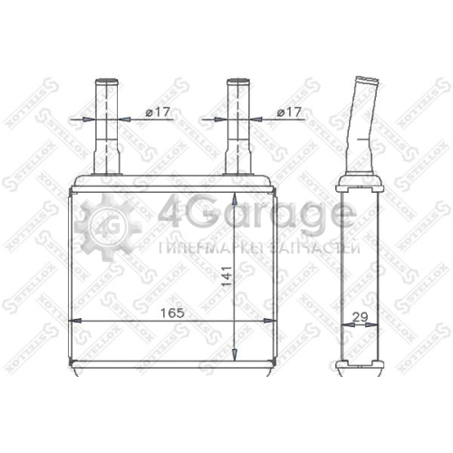 STELLOX 1035113SX Теплообменник отопление салона