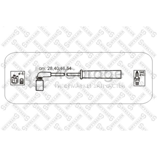 STELLOX 1030044SX Комплект проводов зажигания