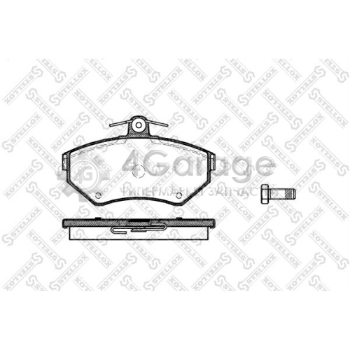 STELLOX 642000BSX Комплект тормозных колодок дисковый тормоз