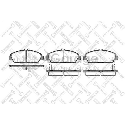 STELLOX 417002BSX Комплект тормозных колодок дисковый тормоз