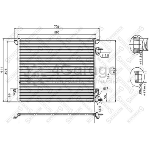 STELLOX 1045210SX Конденсатор кондиционер