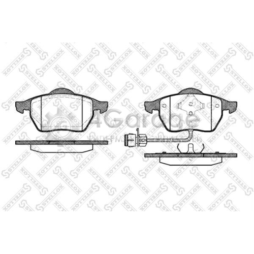 STELLOX 401002BSX Комплект тормозных колодок дисковый тормоз