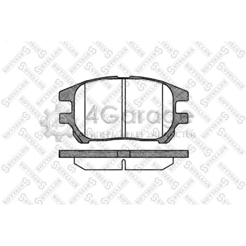 STELLOX 983000SX Комплект тормозных колодок дисковый тормоз