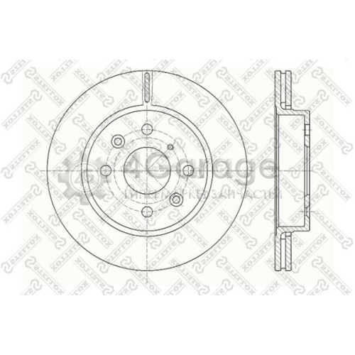 STELLOX 60203501VSX Тормозной диск