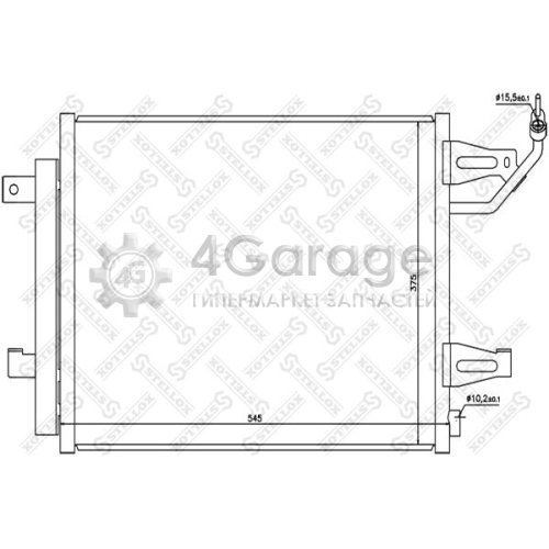 STELLOX 1045223SX Конденсатор кондиционер