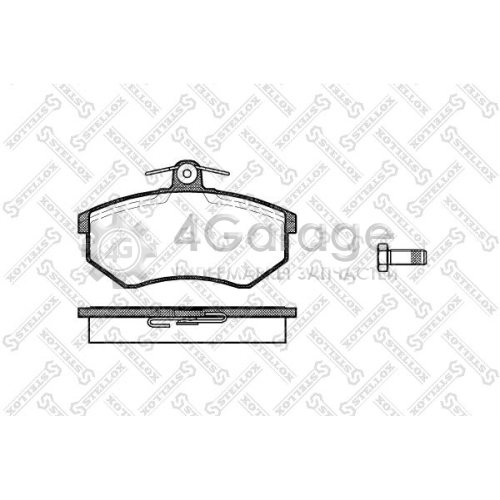 STELLOX 145040SX Комплект тормозных колодок дисковый тормоз