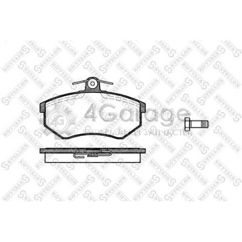 STELLOX 145010SX Комплект тормозных колодок дисковый тормоз