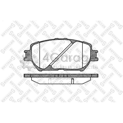 STELLOX 895000SX Комплект тормозных колодок дисковый тормоз