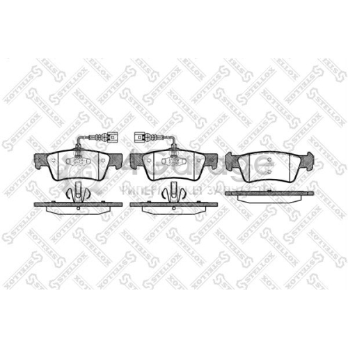 STELLOX 1198002SX Комплект тормозных колодок дисковый тормоз