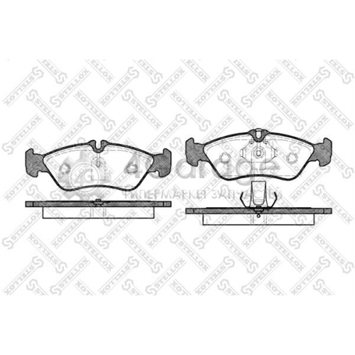 STELLOX 591000BSX Комплект тормозных колодок дисковый тормоз