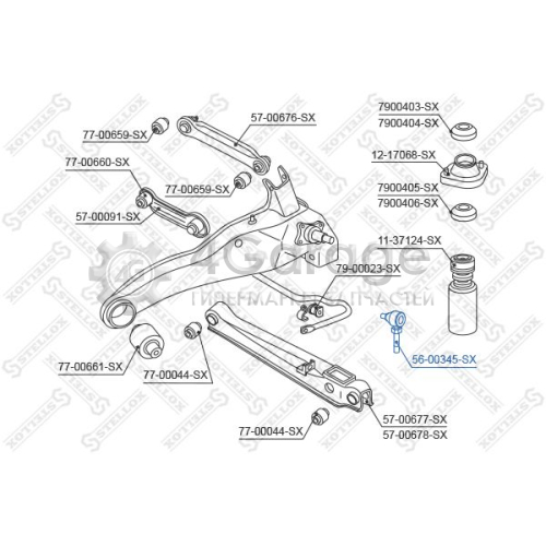 STELLOX 5600345SX Тяга / стойка стабилизатор