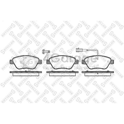 STELLOX 869001SX Комплект тормозных колодок дисковый тормоз