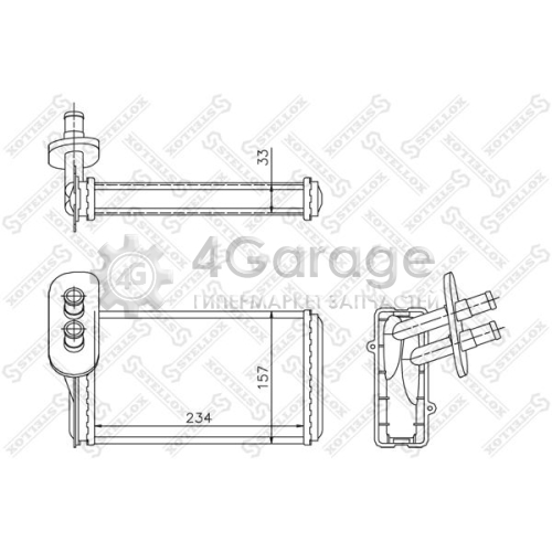 STELLOX 1035019SX Теплообменник отопление салона