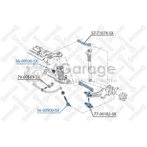 STELLOX 5600500SX Тяга / стойка стабилизатор