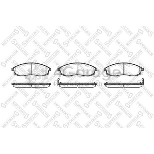 STELLOX 609002SX Комплект тормозных колодок дисковый тормоз