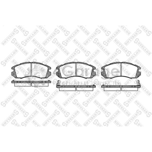 STELLOX 202012SX Комплект тормозных колодок дисковый тормоз