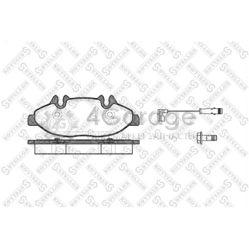 STELLOX 1120002SX Комплект тормозных колодок дисковый тормоз